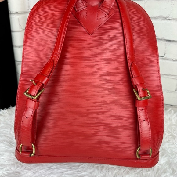 Louis Vuitton Red Epi Leather Backpack Custom - Picture 4 of 16